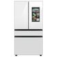 Samsung Bespoke 29 Cu. Ft. French Door Refrigerator with White Glass Family Hub Panel Included - Additional Panels Sold Separately, , large