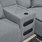 Ashley ModMax II 3-Piece Power Reclining Symmetrical Sectional with Console in Salt and Pepper, , large