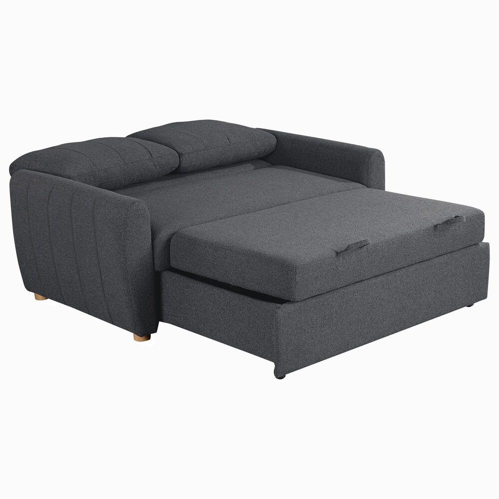 Lifestyle Solutions Galloway Convertible Sofa in Charcoal, , large