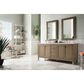 James Martin Vanities Chicago 72" Double Bathroom Vanity in Whitewashed Walnut with 3 cm Ethereal Noctis Quartz Top and Rectangular Sinks, , large