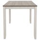 Ashley Skempton 7-Piece Counter Height Dining Set in White and Light Brown, , large