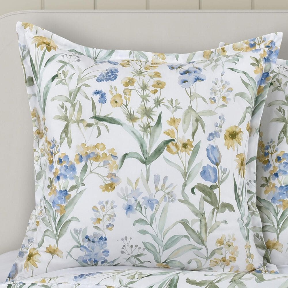 J. Queen New York Tallulah 26&quot; Square Euro Pillow Sham in Blue, , large
