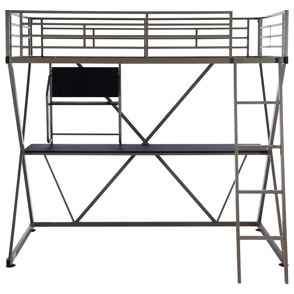 Parkerville Furniture Line Twin Z-Loft Bed in Pewter, , large