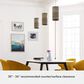 Hunter Solhaven 1-Light Mini Pendant with Warm Grey Oak Shade in Brushed Nickel, , large