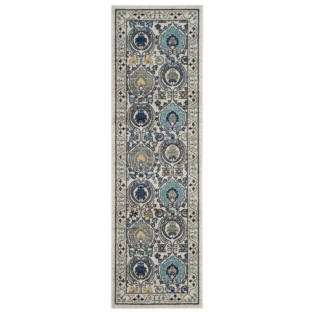 Safavieh Evoke EVK251D 2"2" x 9" Ivory and Grey Runner, , large