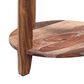 Porter Design Sonora Round End Table in Harvest Brown, , large