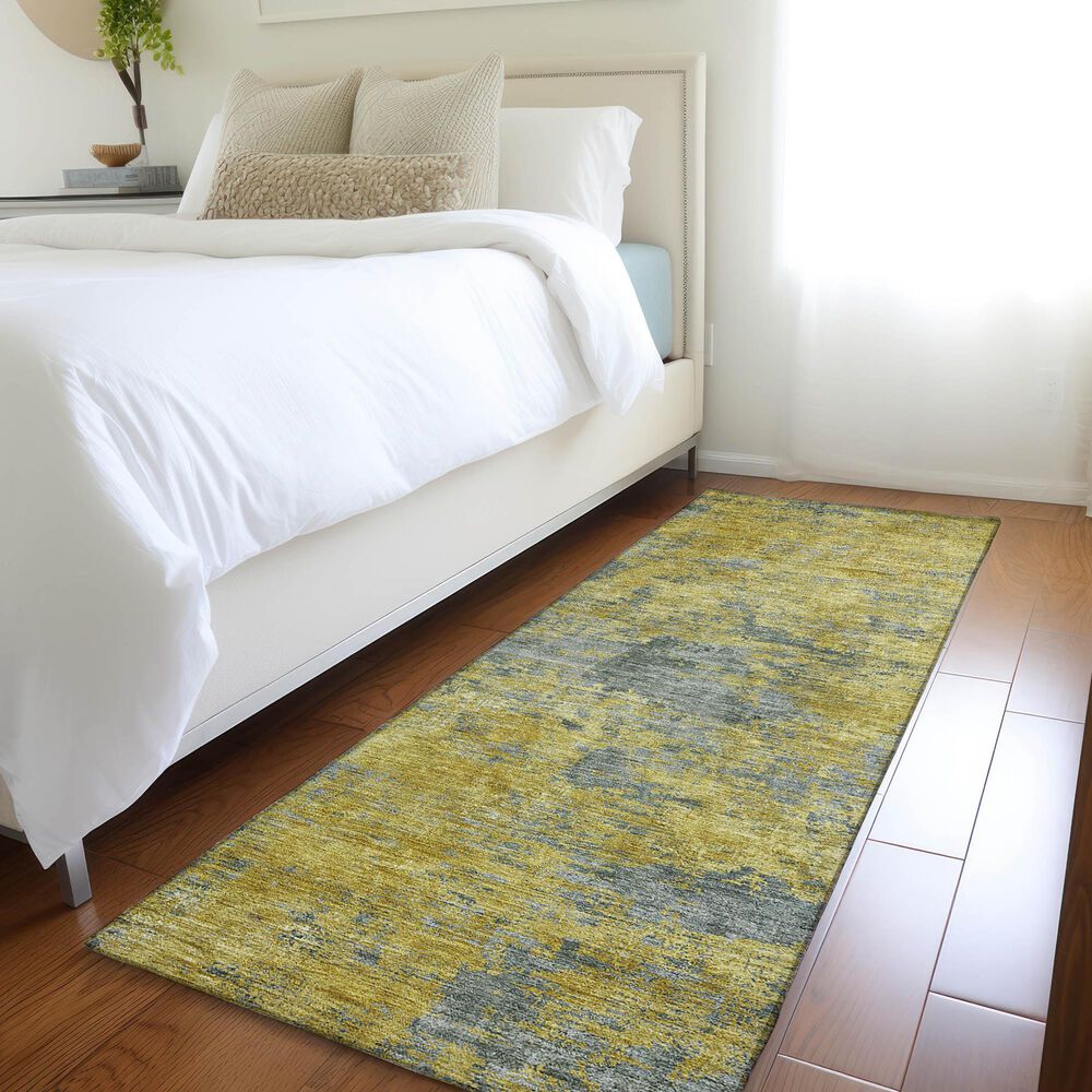 Dalyn Rug Company Kochi KC2 Gold 2&#39;3&quot; x 7&#39;6&quot; Runner, , large