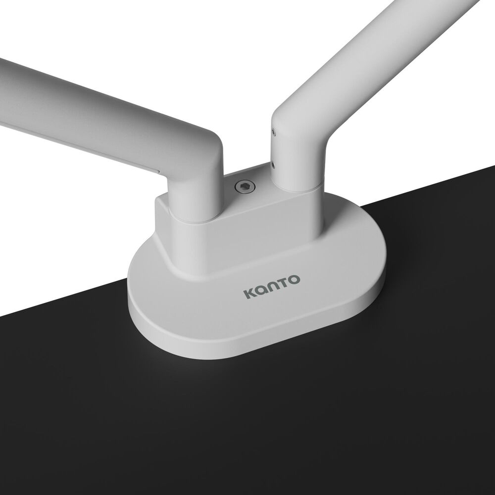 Kanto Dual Monitor Desk Mount for 17" - 35" Displays in White, , large