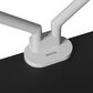 Kanto Dual Monitor Desk Mount for 17" - 35" Displays in White, , large