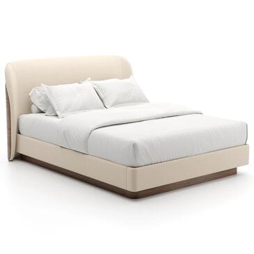 Caracole Fleur Queen Upholstered Bed in Porcini, , large