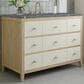 James Martin Vanities Celeste 48" Single Vanity in Sun-washed Oak with Embossed Shagreen and with 3 cm Parisien Bleu Quartz Top, , large