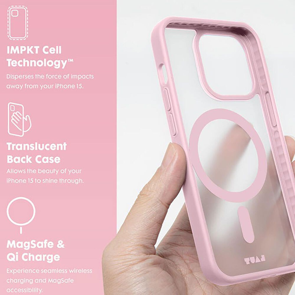 LAUT Huex Protect MagSafe Case for Apple iPhone 15/14/13 in Pink, , large
