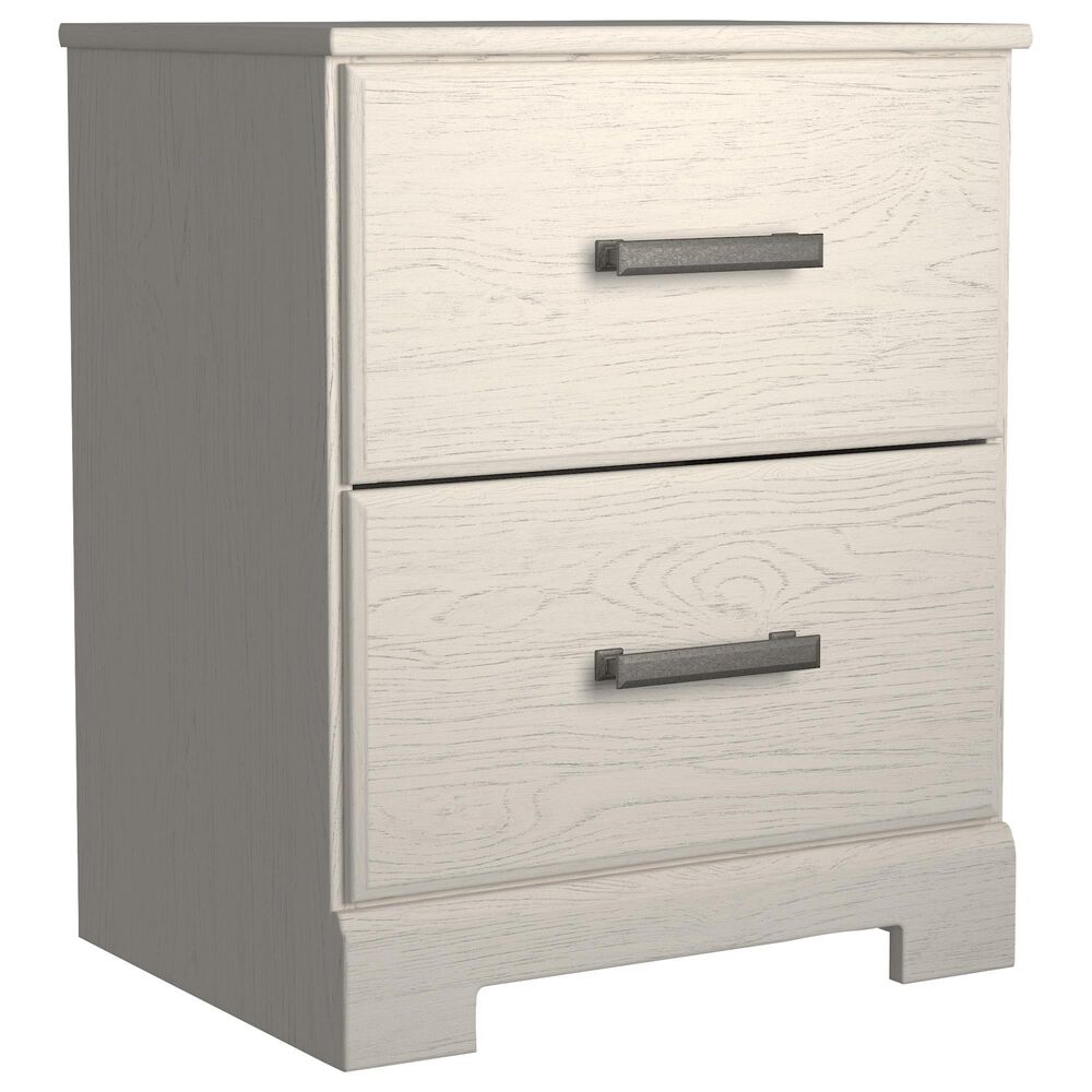 Ashley Stelsie 2 Drawer Nightstand in White, , large