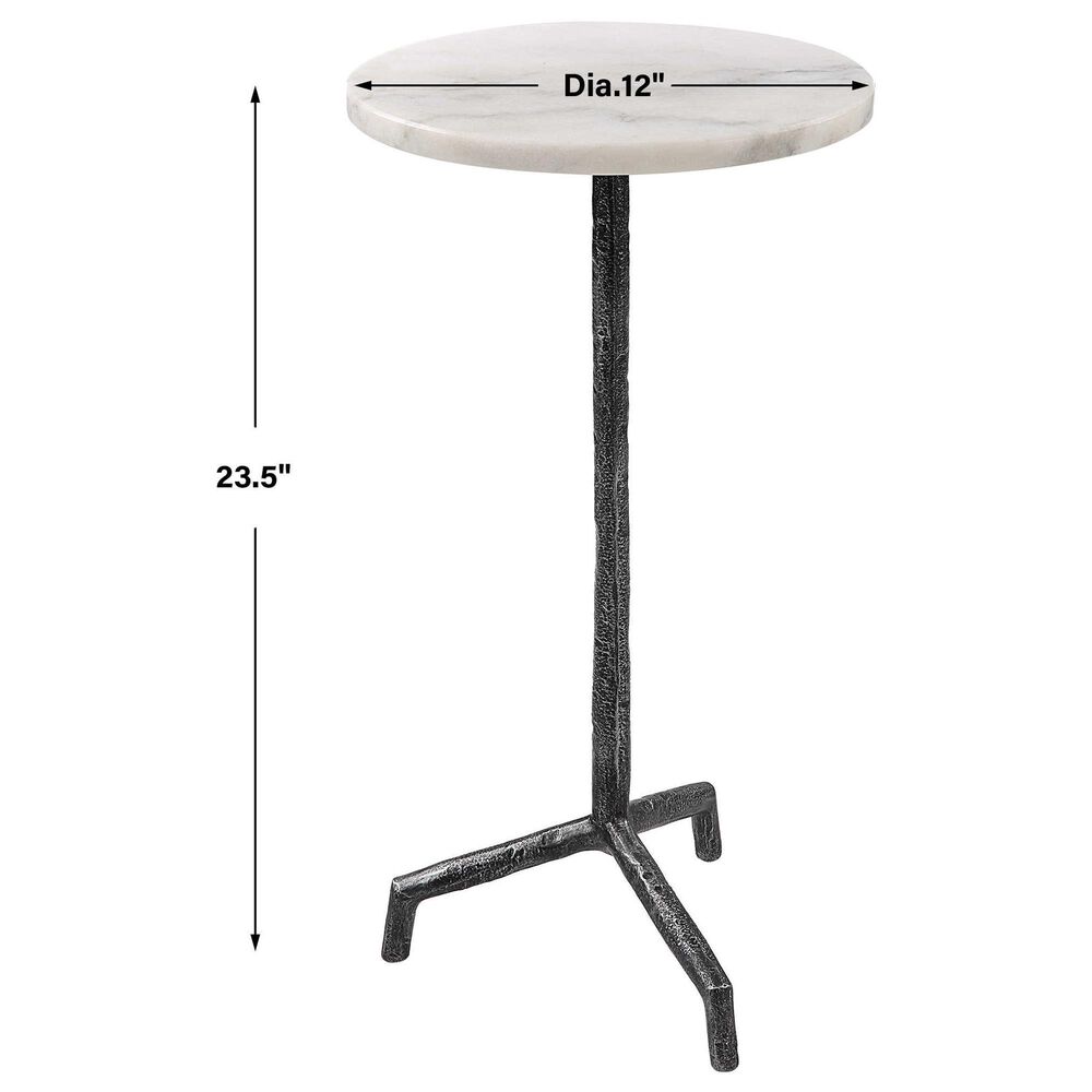 Uttermost Puritan Drink Table in Black and White, , large