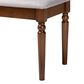 Baxton Studio Giovanni Dining Bench in Walnut Brown, , large