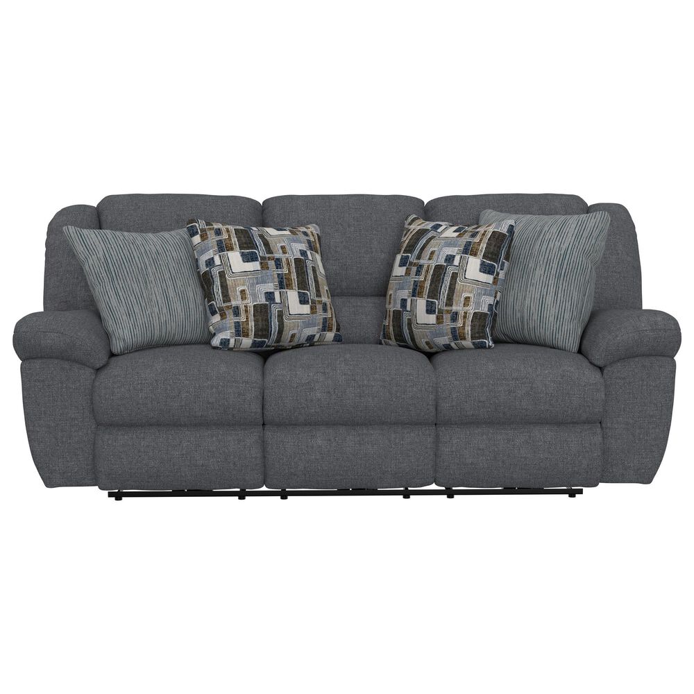 Catnapper Trifecta Power Reclining Sofa with Drop Down Table in Smoke, , large