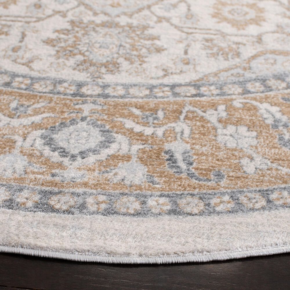 Safavieh Isabella ISA936A 6&#39;7&quot; Round Cream and Beige Area Rug, , large