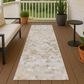 Dalyn Rug Company Kaleidoscope Putty 2"3" x 7"6" Indoor/Outdoor Runner, , large