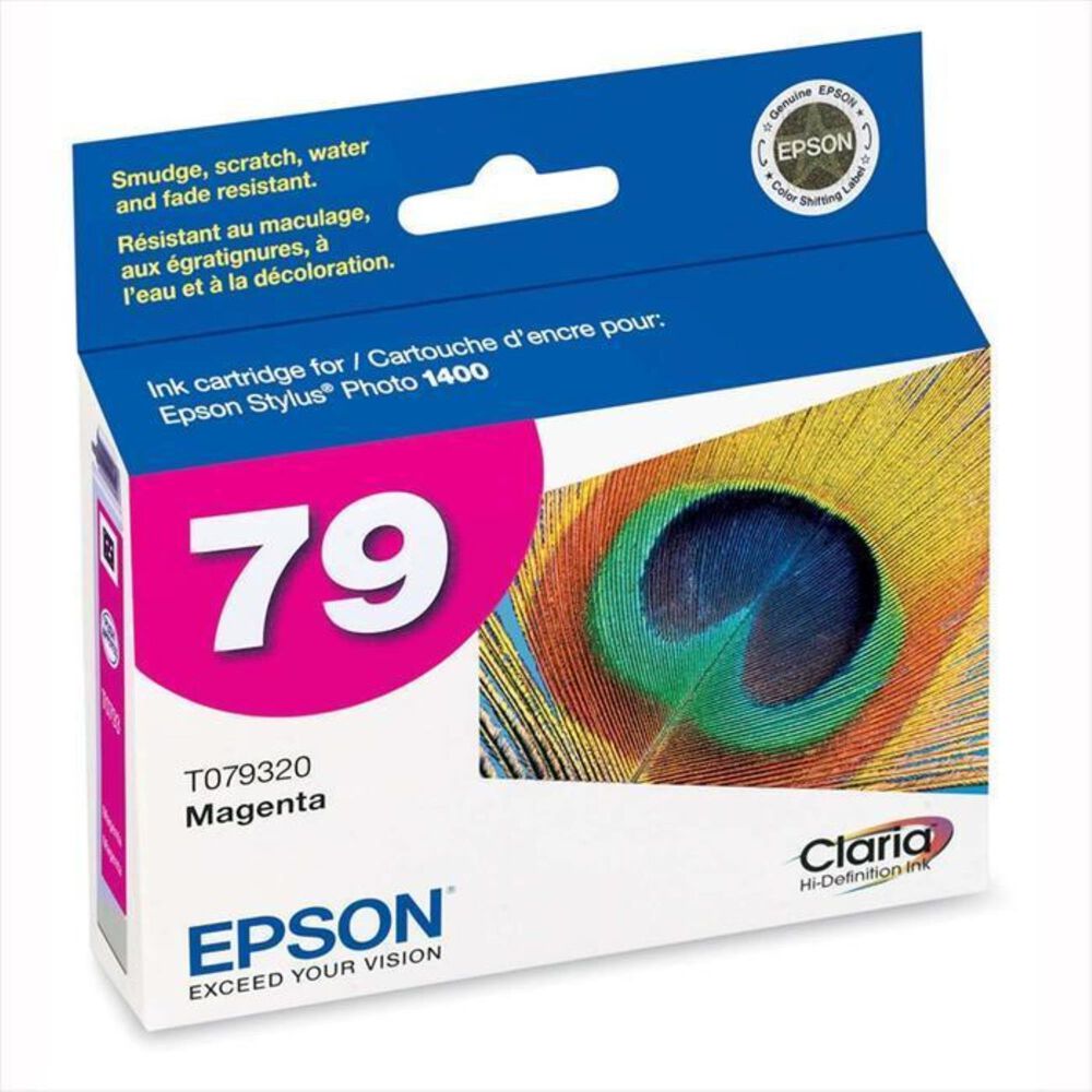 Epson 79 High-Capacity Magenta Ink Cartridge For Stylus Photo 1400 Printer, , large