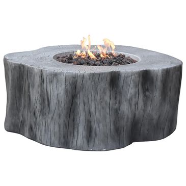 Elementi Fire Manchester Round Liquid Propane Fire Table in Classic Gray, , large