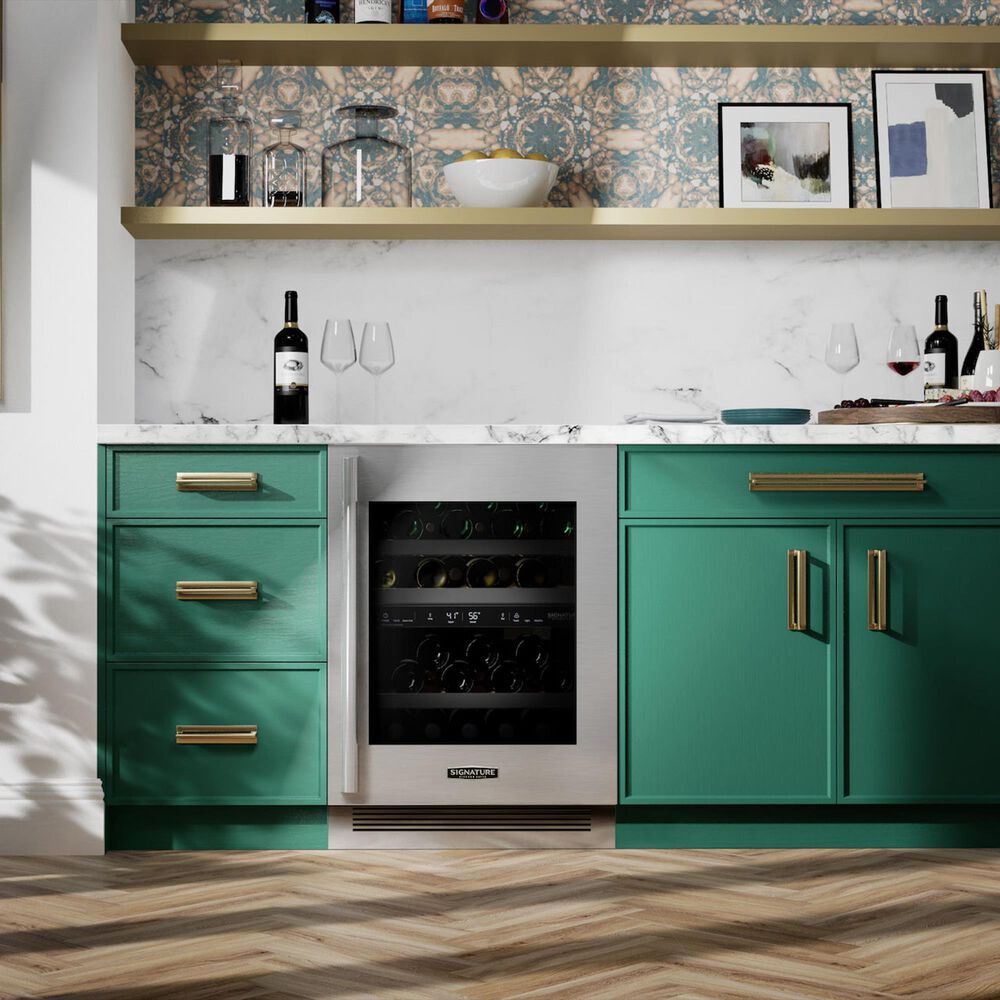 Signature Kitchen Suite 24&quot; Built-in Undercounter Wine Refrigerator - Panel Sold Separately, , large