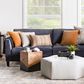 Ashley Trailbend Cube Accent Table in Brown and Gunmetal, , large