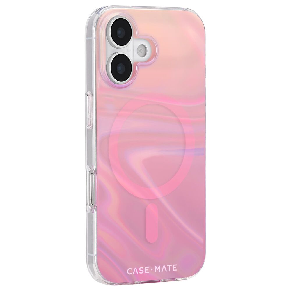 Case-Mate Peach Bubble MagSafe Case for iPhone 17 in Peach Iridescent, , large