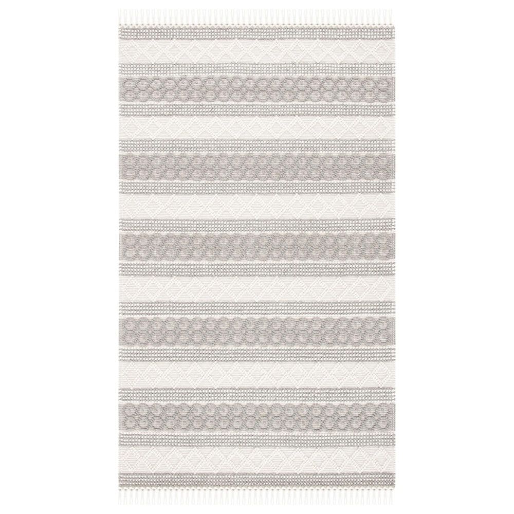 Safavieh Natura NAT859A 5" x 8" Ivory and Grey Area Rug, , large