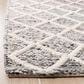 Safavieh Natura NAT711C 4" x 6" Ivory and Black Area Rug, , large