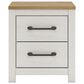 Ashley Linnocreek 5-Piece Twin Bedroom Set in White and Warm Brown, , large