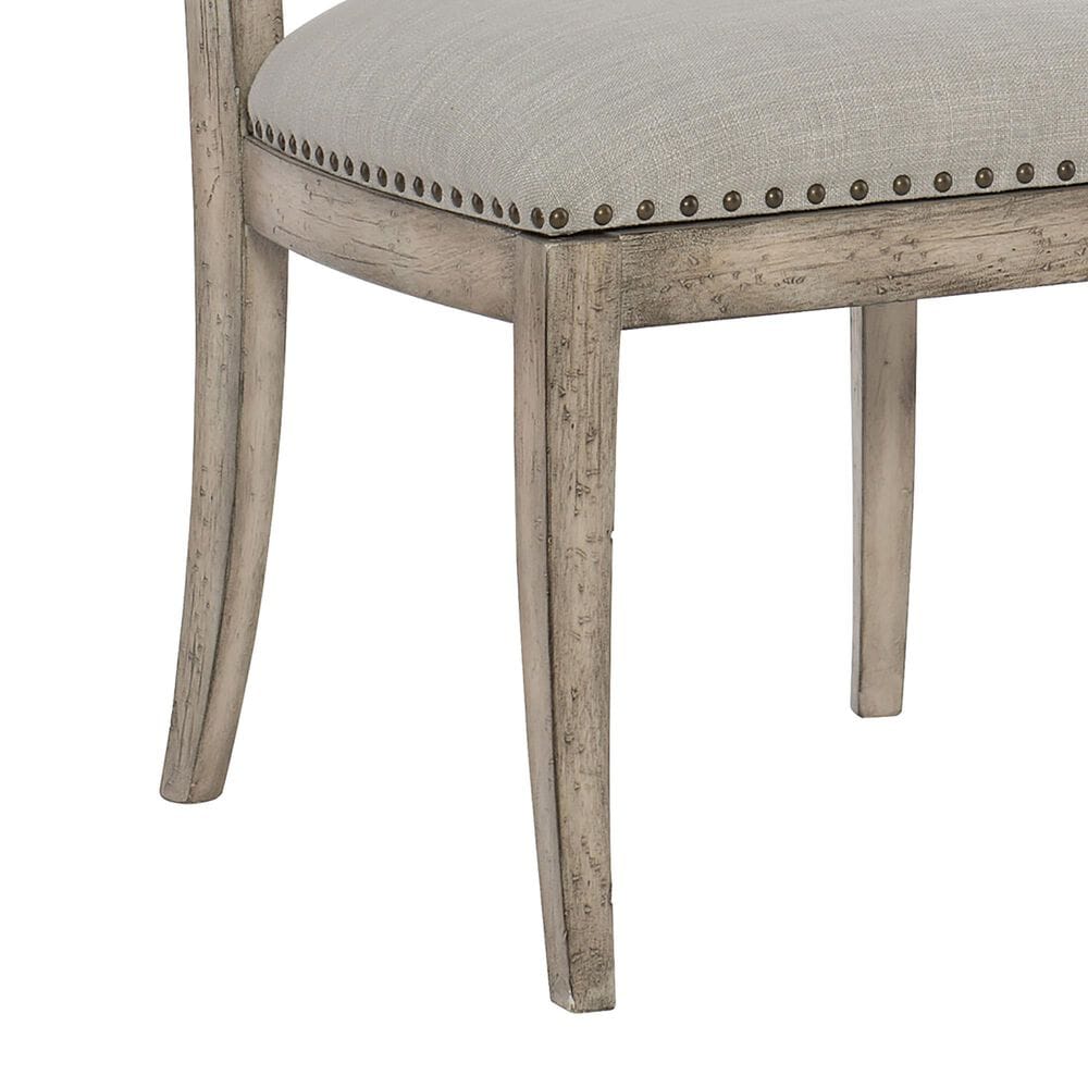 Hooker Furniture Boheme Vitton Upholstered Side Chair with Grey Cushion in Mercantile White &#40;Set of 2&#41;, , large