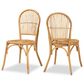 Baxton Studio Wina Side Chair in Natural Brown (Set of 2), , large