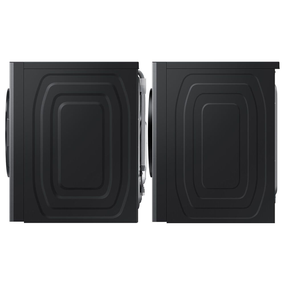 SAMSUNG Bespoke 5.3 Cu. Ft. Front Load Washer and 7.6 Cu. Ft. Front Load Gas Dryer in Dark Steel, , large