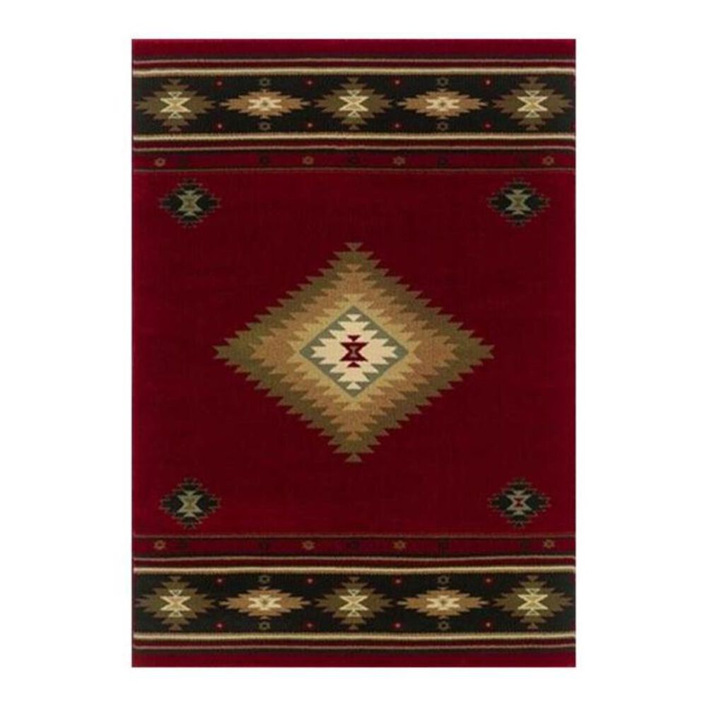 Oriental Weavers Hudson 87K 1&#39;10&quot; x 7&#39;6&quot; Red Runner, , large