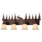 Vaxcel Yellowstone 4-Light Bathroom Vanity in Burnished Bronze, , large