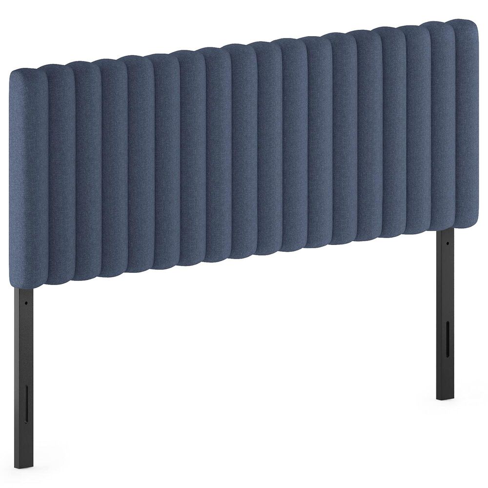 HOMLUX Roanne Queen Upholstered Tufted Headboard in Denim, , large