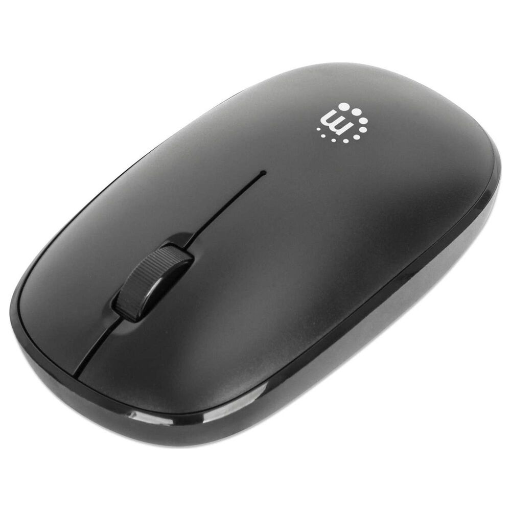 Manhattan MW3050 Wireless Optical USB Mouse in Black, , large