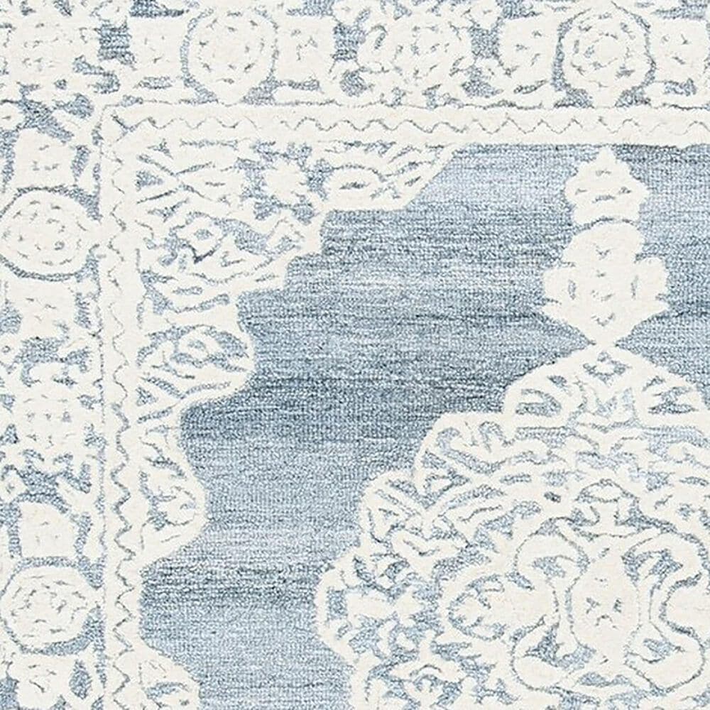 Safavieh Micro-Loop Bohemian 2&#39;3&quot; x 8&#39; Light Blue and Ivory Runner, , large