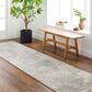 Surya Dresden DRE-2320 White, Medium Gray, Light Slate, Gray, Denim and Mustard 2"7" x 10" Runner, , large