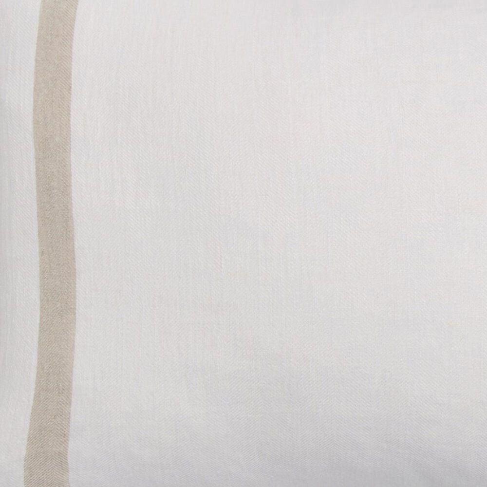 Pom Pom At Home Rory 28" x 36" Big Pillow with Insert in Flax and White, , large