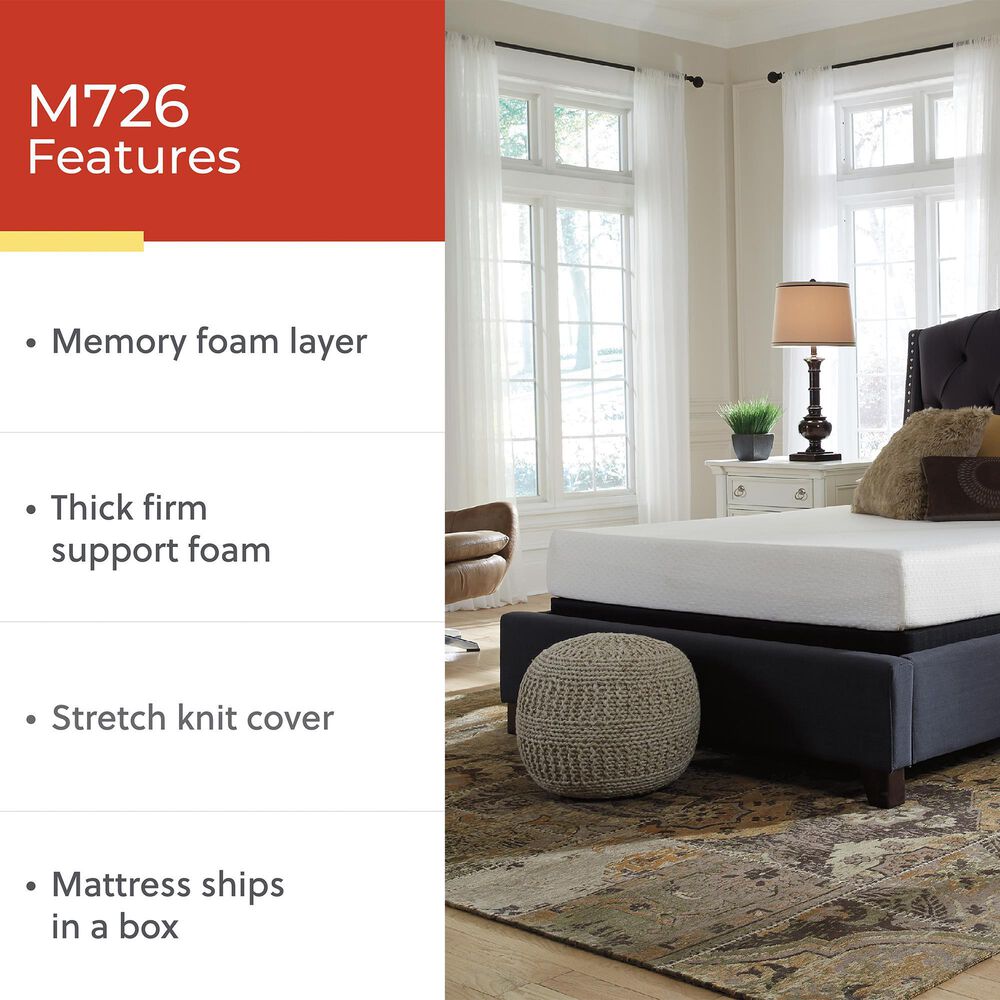 Ashley Chime 8" Memory Foam Medium Twin Mattress, , large