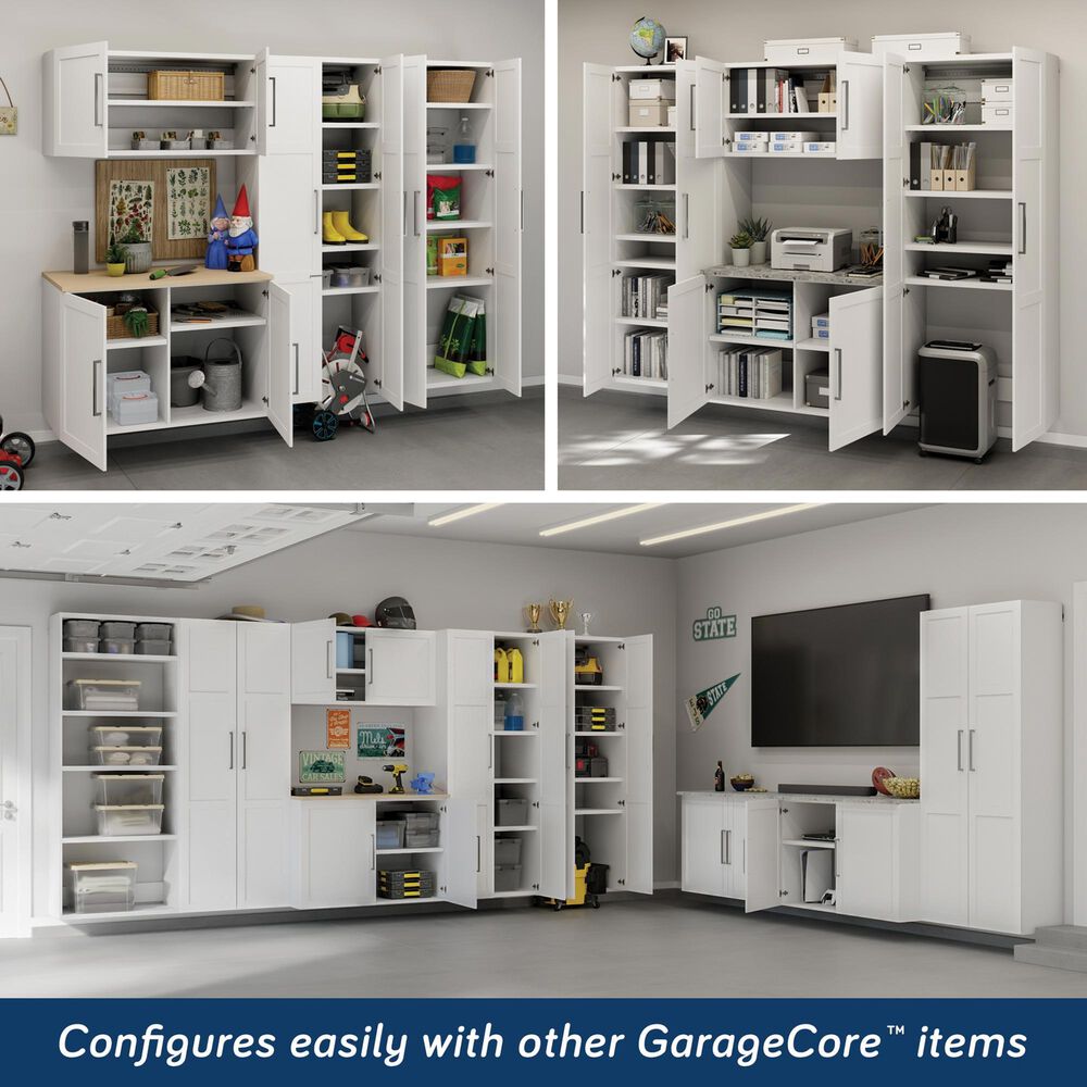 Sauder Wall-Mounted Shallow Cabinet &amp; Doors Bundle, , large