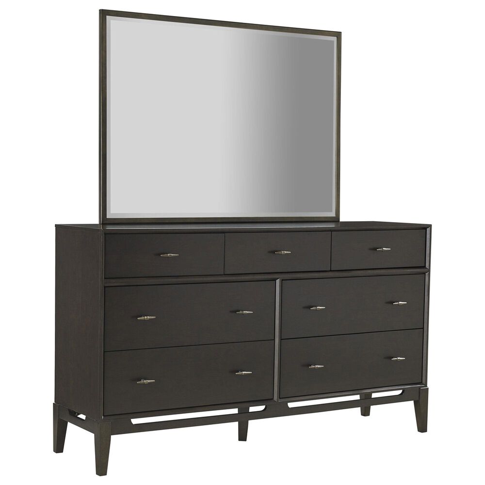 Riva Ridge Sutton 7-Drawer Dresser and Mirror in French Roast, , large