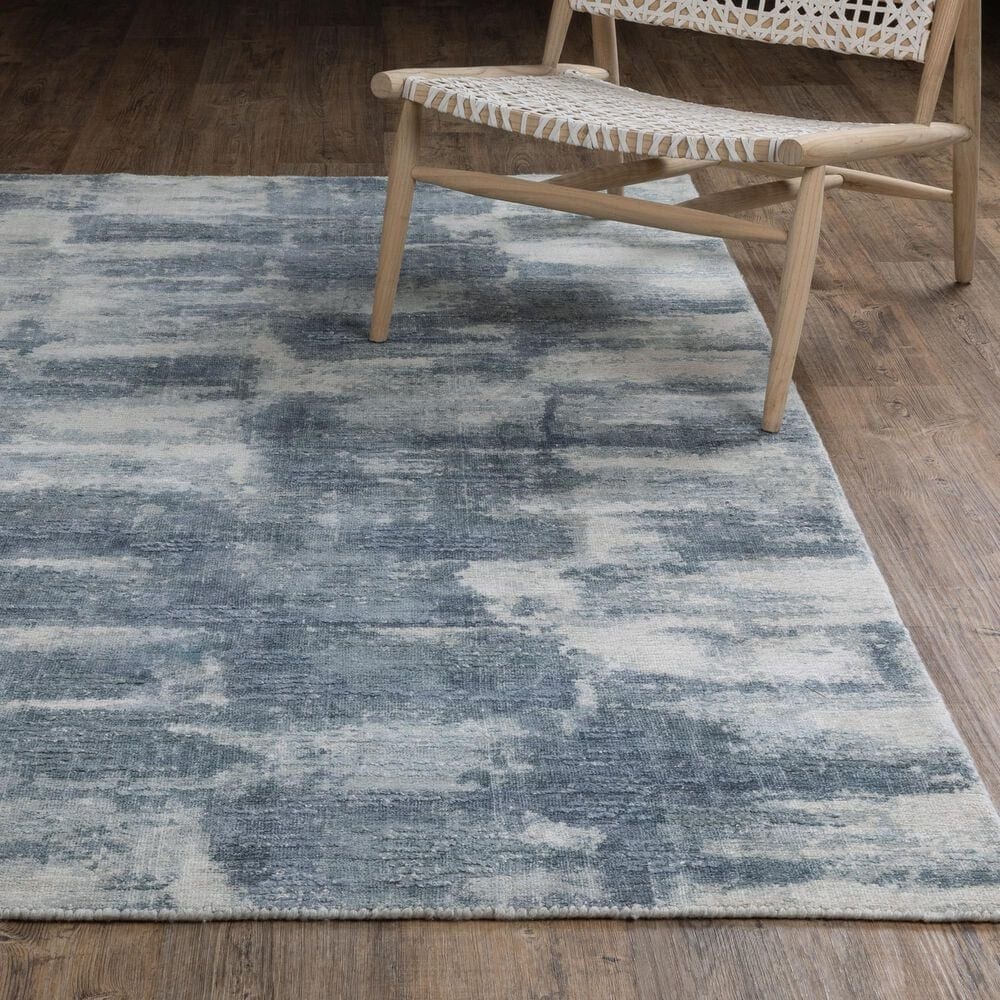 Oriental Weavers Clarke CLA07 Blue and Ivory 9&#39; x 12&#39;Area Rug, , large
