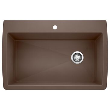 Blanco Diamond 34" Super Single Dual Mount Kitchen Sink in Cafe, , large
