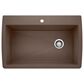 Blanco Diamond 34" Super Single Dual Mount Kitchen Sink in Cafe, , large
