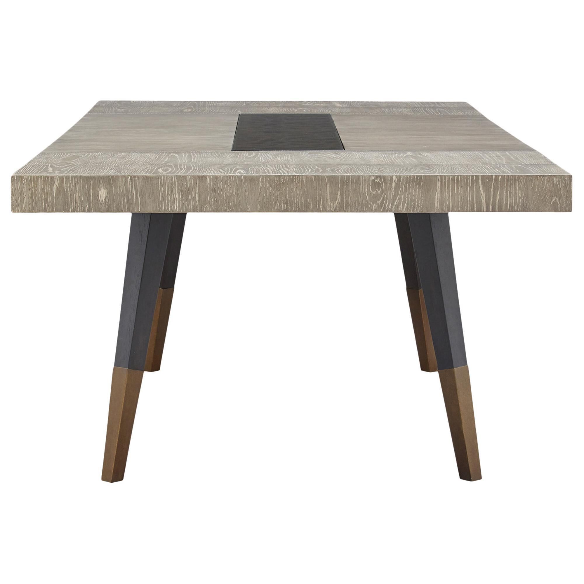 Nicolette Home Ryker Rectangular Dining Table in Black, Grey, and