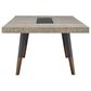 Nicolette Home Ryker Rectangular Dining Table in Black, Grey, and Aged Brass, , large