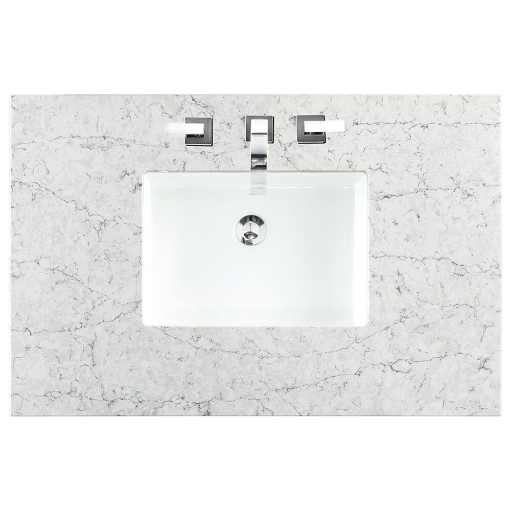 James Martin Vanities Lorelai 36&quot; Single Vanity in Black Onyx with 3 cm Charcoal Soapstone Quartz Top, , large