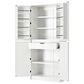 HOMLUX HOMLUX 72" Tall Farmhouse Kitchen Pantry Cabinet with 8 Door Shelves, Curved Design Storage Cabinet with 3 Adjustable Shelves, Hidden Drawer, Versatile Cupboard for Kitchen, Dining & Bathroom, White, , large